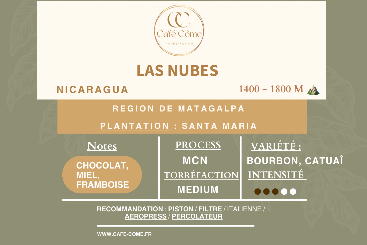 LAS NUBES-NICARAGUA from Café côme