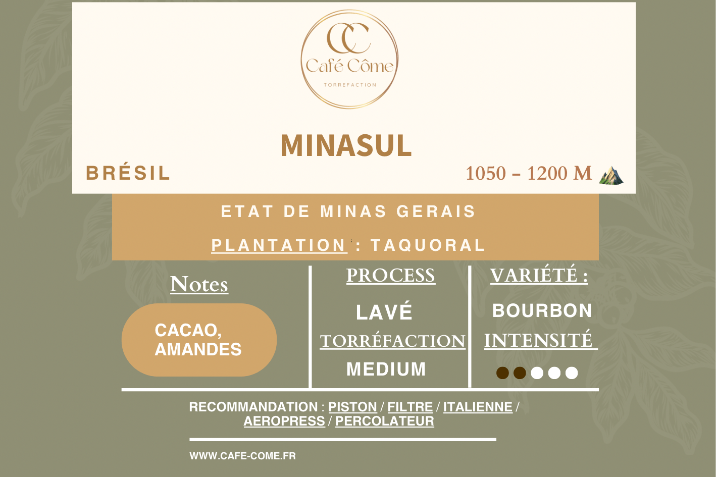 MINASUL-BRESIL from Café côme