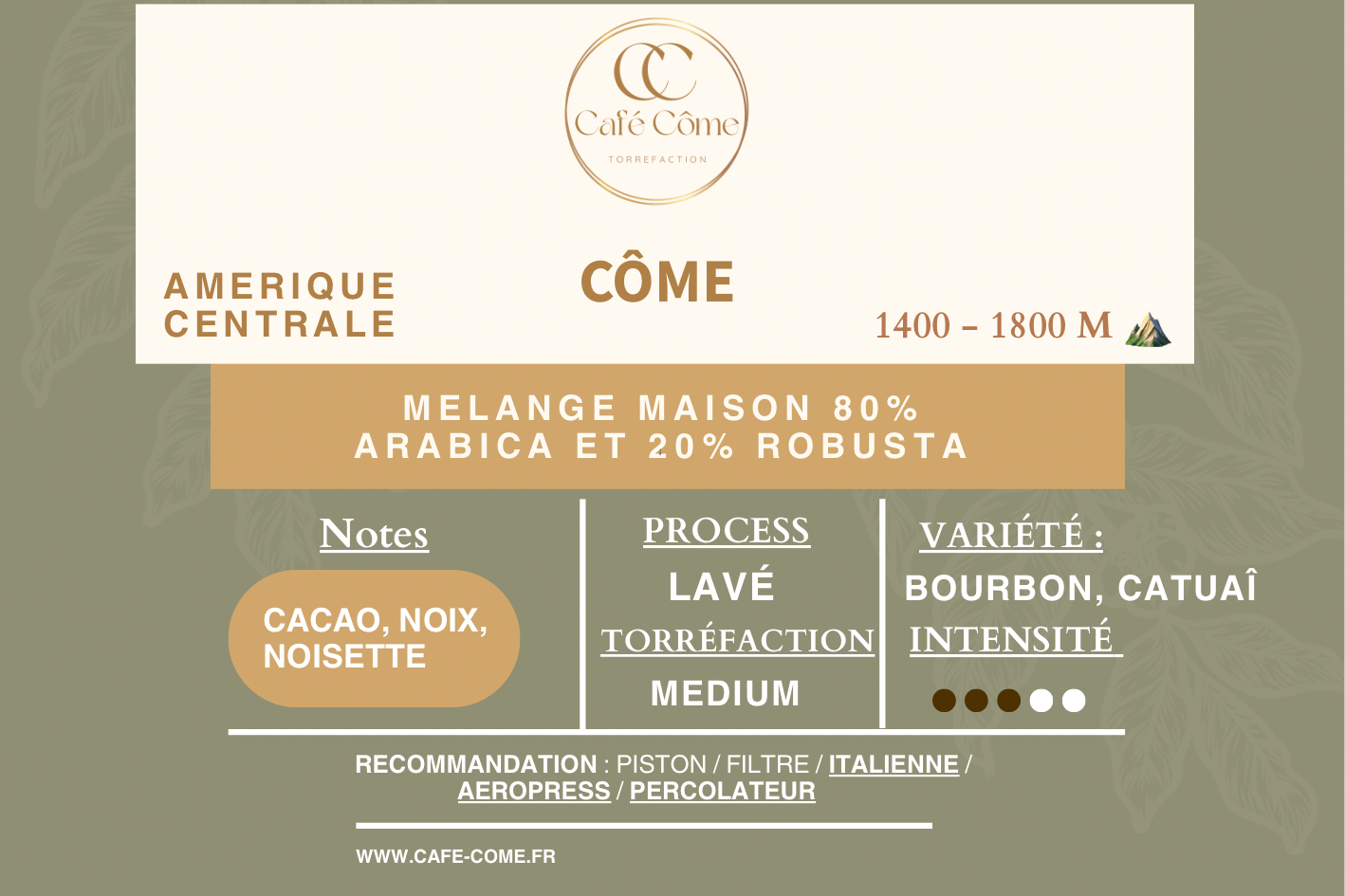 COME (MELANGE MAISON) from Café côme